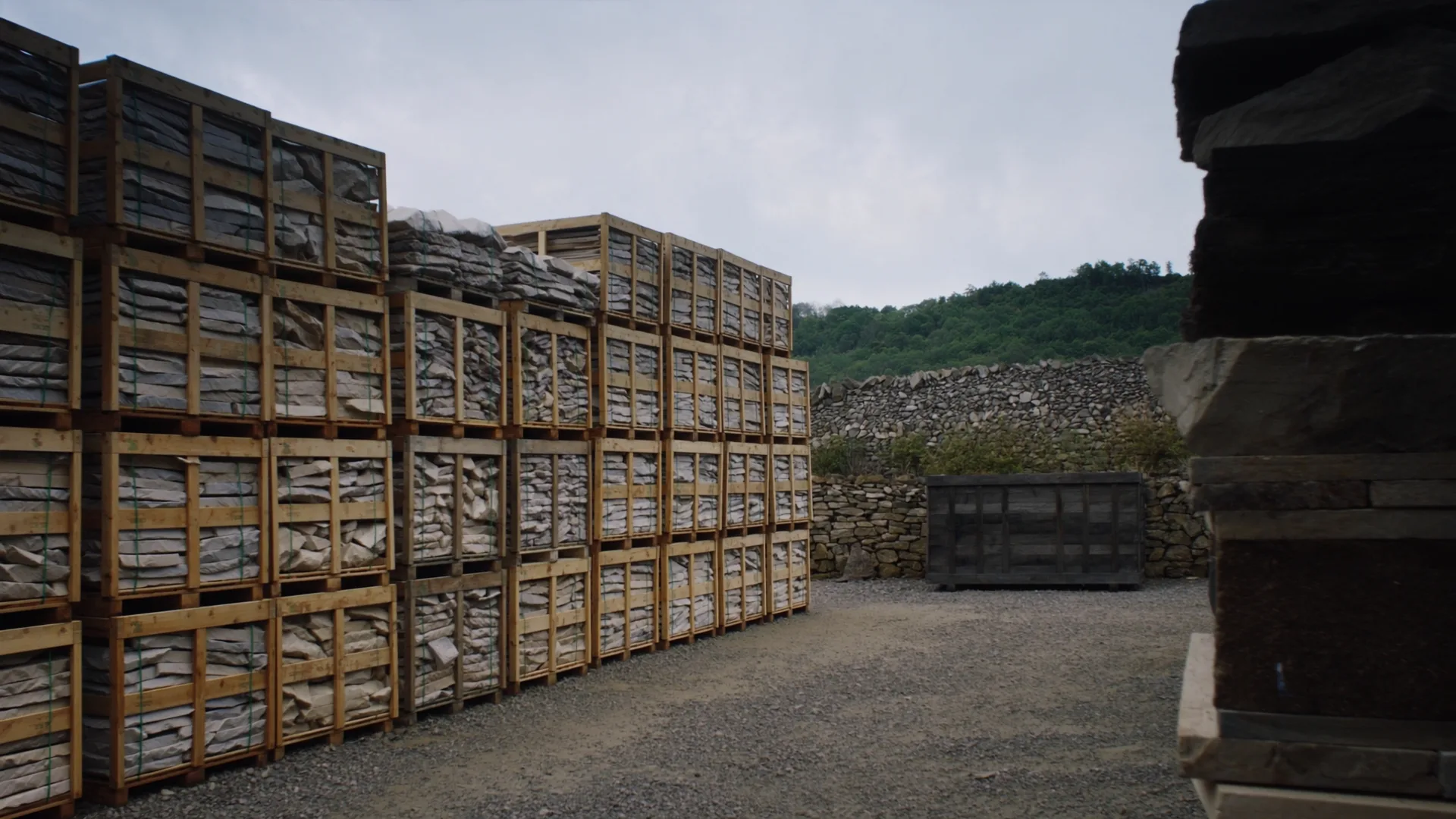 Stone, lime and the tools to lay them